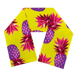 Purple EDM Pineapple Pattern Print Scarf