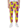 Purple EDM Pineapple Pattern Print Joggers