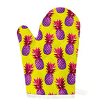 Purple EDM Pineapple Pattern Print Single Oven Mitt