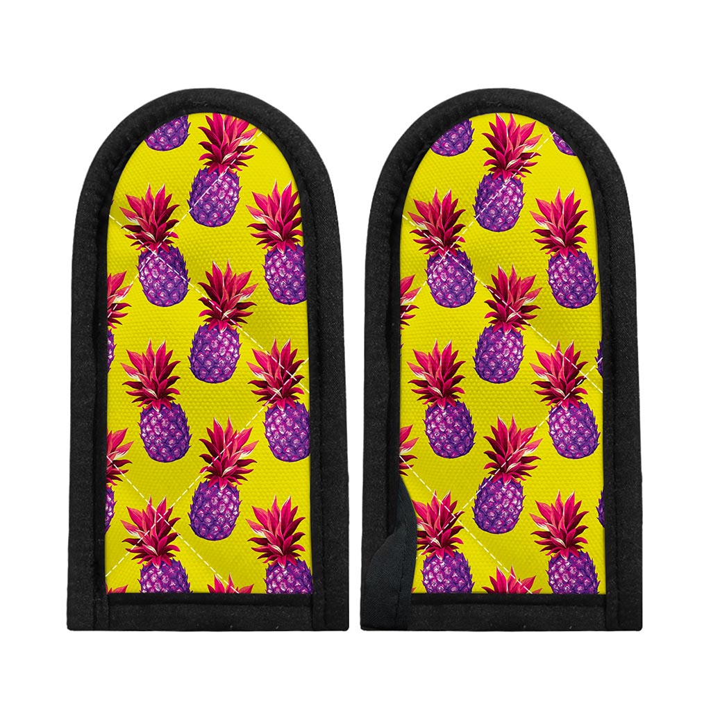 Purple EDM Pineapple Pattern Print Skillet Handle Cover