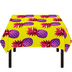 Purple EDM Pineapple Pattern Print Tablecloth