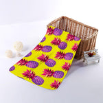 Purple EDM Pineapple Pattern Print Towel