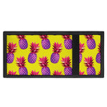 Purple EDM Pineapple Pattern Print Trifold Wallet