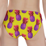 Purple EDM Pineapple Pattern Print Women's Panties