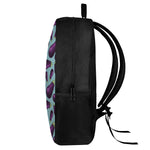 Purple Eggplant Pattern Print 17 Inch Backpack