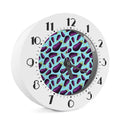 Purple Eggplant Pattern Print Alarm Clock