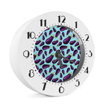 Purple Eggplant Pattern Print Alarm Clock