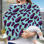 Purple Eggplant Pattern Print Baby Seat Cover