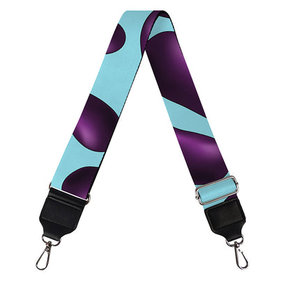 Purple Eggplant Pattern Print Bag Strap