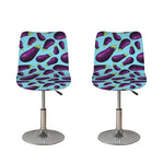 Purple Eggplant Pattern Print Bar Stool Covers