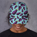 Purple Eggplant Pattern Print Baseball Cap