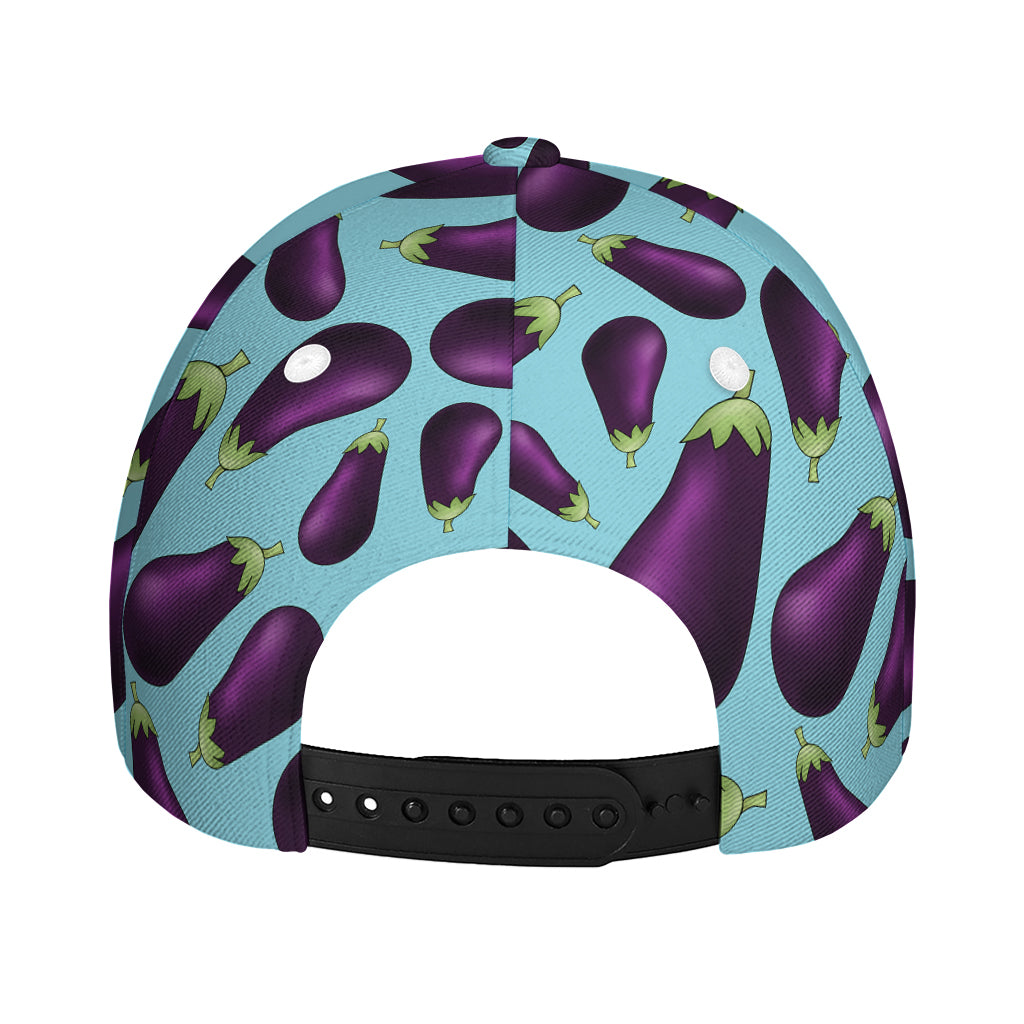 Purple Eggplant Pattern Print Baseball Cap