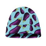Purple Eggplant Pattern Print Beanie