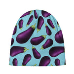 Purple Eggplant Pattern Print Beanie