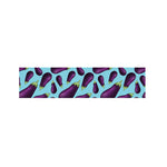 Purple Eggplant Pattern Print Bed Runner