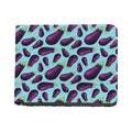 Purple Eggplant Pattern Print Bifold Wallet