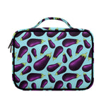 Purple Eggplant Pattern Print Briefcase Bible Bag
