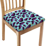 Purple Eggplant Pattern Print Chair Cushion Cover