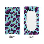 Purple Eggplant Pattern Print Changing Pad Cover