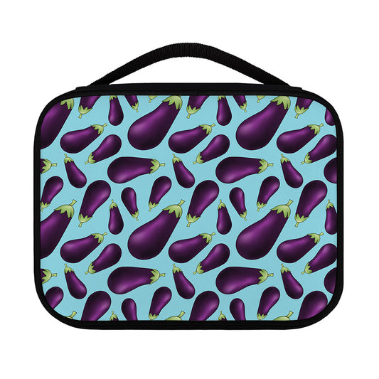 Purple Eggplant Pattern Print Classic Bible Case
