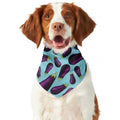 Purple Eggplant Pattern Print Dog Bandana