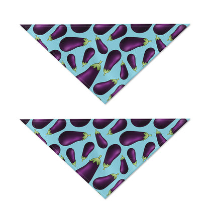 Purple Eggplant Pattern Print Dog Bandana