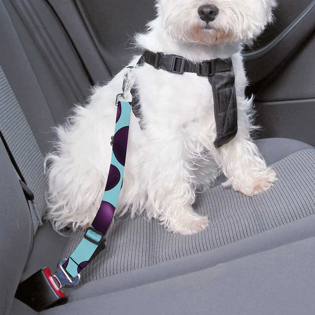 Purple Eggplant Pattern Print Dog Seat Belt