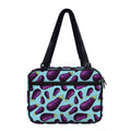 Purple Eggplant Pattern Print Double Strap Bible Bag