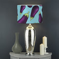 Purple Eggplant Pattern Print Drum Lamp Shade