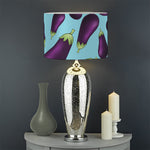 Purple Eggplant Pattern Print Drum Lamp Shade