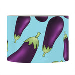 Purple Eggplant Pattern Print Drum Lamp Shade