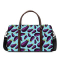 Purple Eggplant Pattern Print Duffel Bag