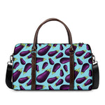Purple Eggplant Pattern Print Duffle Bag