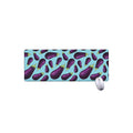 Purple Eggplant Pattern Print Extended Mouse Pad