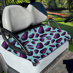 Purple Eggplant Pattern Print Golf Cart Seat Cover