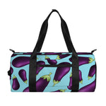 Purple Eggplant Pattern Print Gym Bag