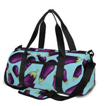 Purple Eggplant Pattern Print Gym Bag