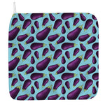 Purple Eggplant Pattern Print Hand Towel