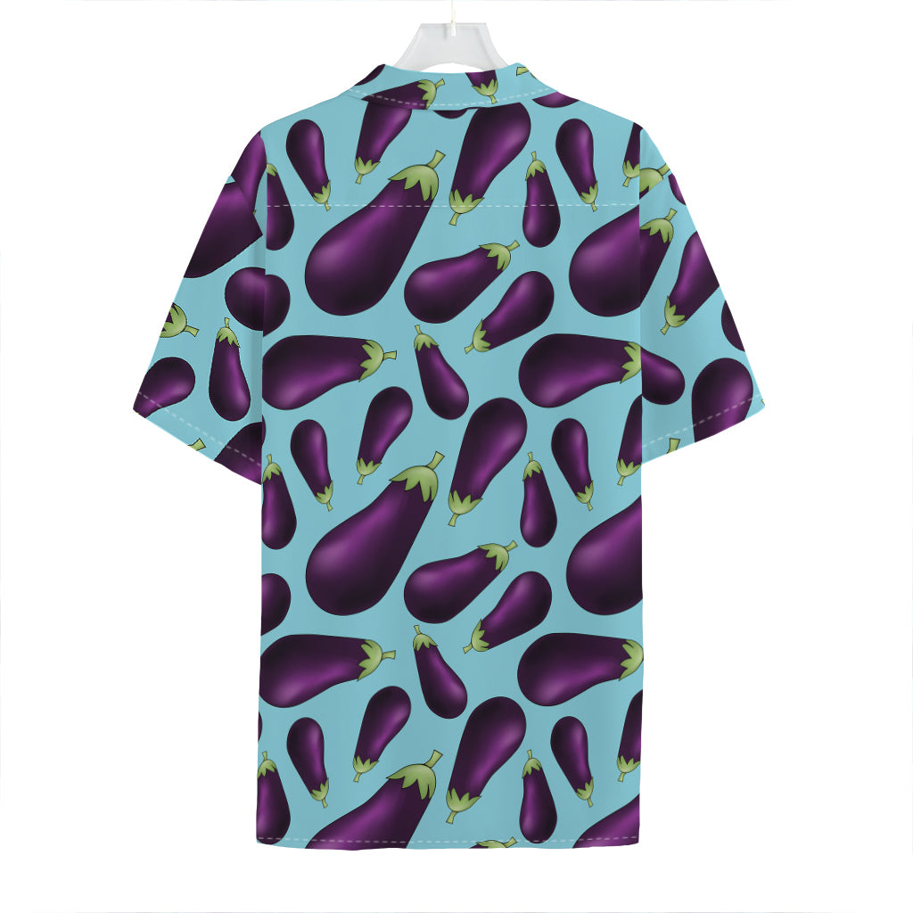 Purple Eggplant Pattern Print Hawaiian Shirt
