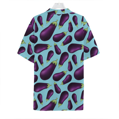 Purple Eggplant Pattern Print Hawaiian Shirt