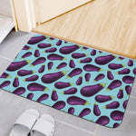 Purple Eggplant Pattern Print Indoor Door Mat