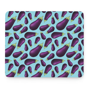 Purple Eggplant Pattern Print Mouse Pad