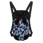Purple Eggplant Pattern Print Pet Carrier Backpack