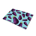 Purple Eggplant Pattern Print Pet Cooling Mat Cover