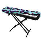 Purple Eggplant Pattern Print Piano Keyboard Cover