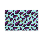 Purple Eggplant Pattern Print Polyester Flag