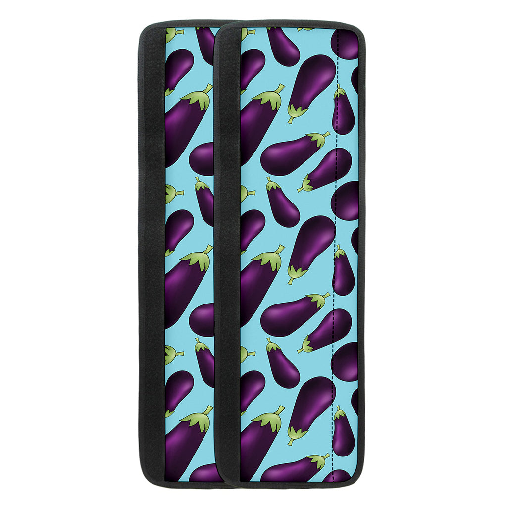 Purple Eggplant Pattern Print Refrigerator Handle Covers
