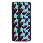 Purple Eggplant Pattern Print Refrigerator Handle Covers