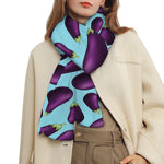 Purple Eggplant Pattern Print Scarf