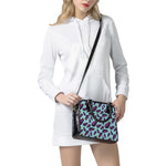 Purple Eggplant Pattern Print Shoulder Handbag